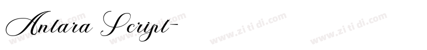 Antara Script字体转换